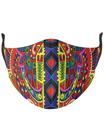 Maseczka 3-warstwowa wielorazowa AFRYKA, dirrtytown clothing