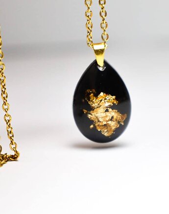 Naszyjnik łezka samorodek złota, Lovely Jewellery