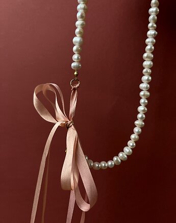 Naszyjnik Pearl & Silk Rose, Studio Trele