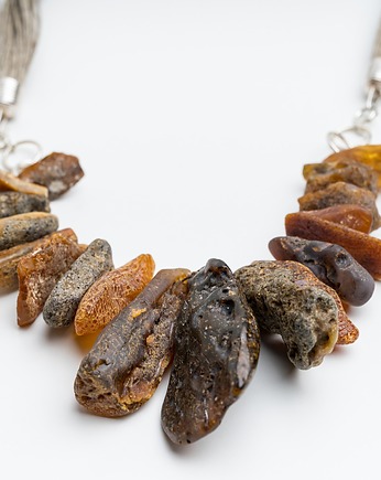 Naszyjnik bursztynowy SUROWY bursztyn, AmberMal