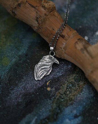 Kruk wisior ze srebra próby 925, Cztery Humory