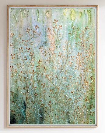 Oryginalna akwarela.  Łąka 30x40cm, Malgorzata Domanska