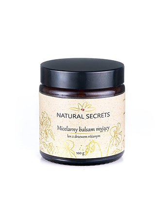 Micelarny balsam myjący - len z drzewem różanym, Natural Secrets