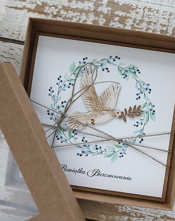 Oryginalna pamiątka bierzmowania - kartka na bierzmowanie, sorte