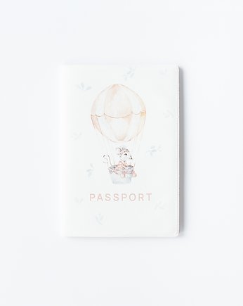 Etui na paszport - myszka w balonie, Petit Coco