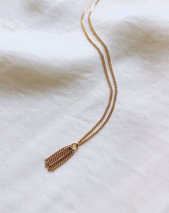 MINIMAL Chains gold Necklace, Unikke Design