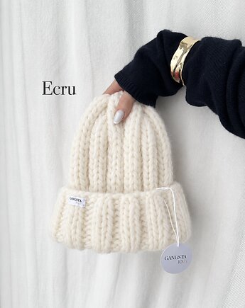 Czapka Nordic 100% wełna *ecru*, GANGSTA KNIT