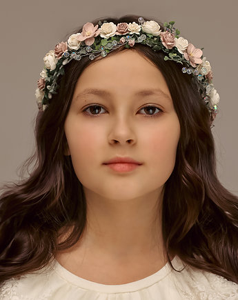Delikatny wianek na głowę róż n.30705, Lola White