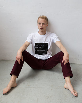 T-shirt z cytatem, J. Joyce, "Ulisses", Golden Lips