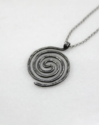 Spirala - srebrny wisiorek, Caltha