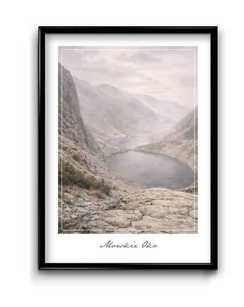Plakat Morskie Oko Sepia, Bury Lis