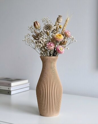 Wazon Krystyna - stylowa dekoracja na suszone kwiaty, personalizacja, olloostudio