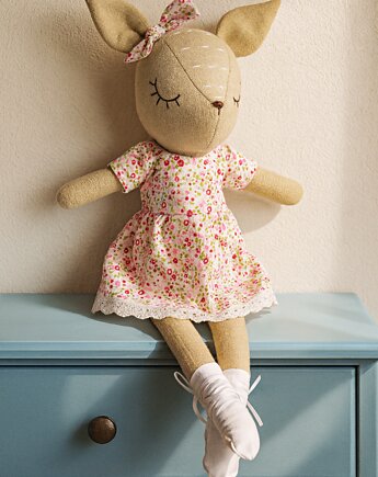 Lalka przytulanka w uroczej sukience 55 cm, AnemoneDream