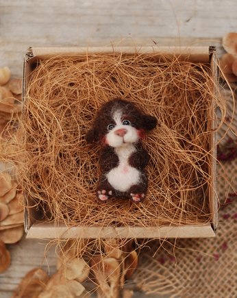 Brązowy Miś- broszka, BoboLobo Handicraft