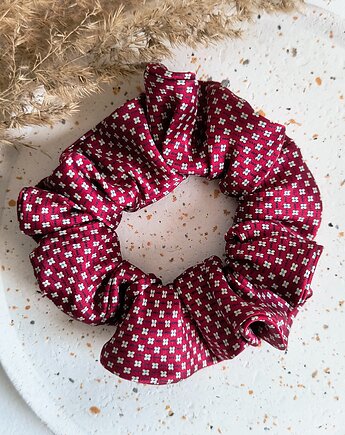 Scrunchie Jedwabna Bordo, nanowoshop