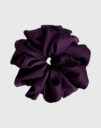 Gumka do włosów fioletowa Scrunchie Maxi Dark Plum, Vintiss