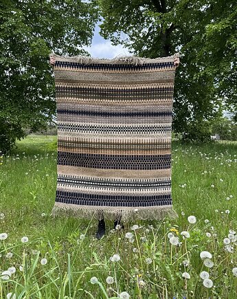 Ręcznie tkany wełniany dywan - Przed Kominkiem, Topole