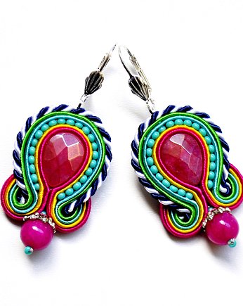 Sutaszowe kolczyki AZALEA, Sylwia Żak