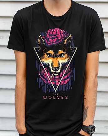 Koszulka  z nadrukiem The wolves, ART ORGANIC