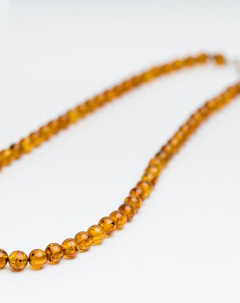 Naszyjnik bursztynowy KULKA regularna, AmberMal