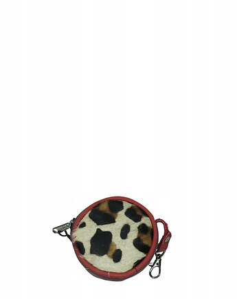 Bilonówka portfelik skórzany ze skrawków okrągły na prezent OLIVKA, Olivka Warsaw