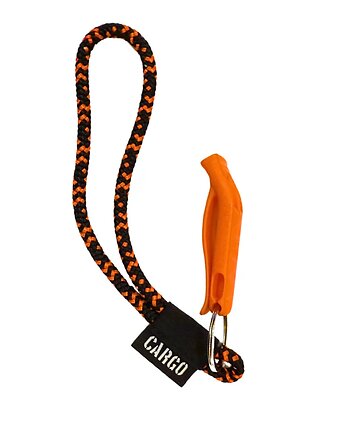Brelok Hot Coal z gwizdkiem ratunkowym orange, CARGO by OWEE