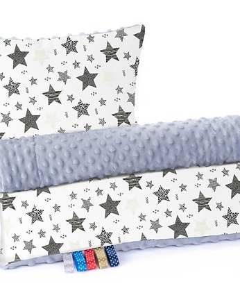 Komplet Kocyk Minky 75x100cm z poduszką  n037, Baby Love Decor