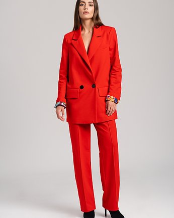 Spodnie garniturowe Julia Look1214 czerwone, Look made with Love