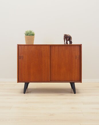 Szafka tekowa, duński design, lata 70, produkcja: Dania, Przetwory design