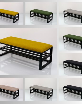 Ławka Tapicerowana Industrialna Kolory Rozmiary LGM-527, EMRA WOOD DESIGN