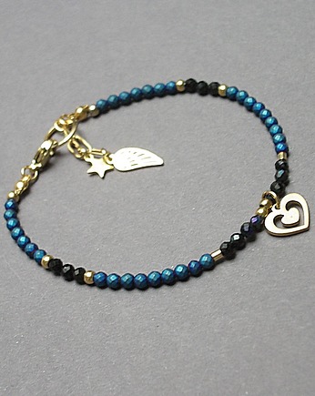 Szlachetna kolekcja /hematite blue/ - bransoletka, KiKa pracownia