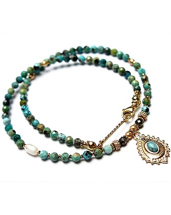 Turkus vol. 29 /choker/ naszyjnik  12.01.25w - Szlachetna kolekcja, KiKa pracownia