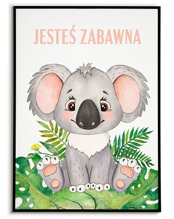 PLAKAT  ZWIERZĄTKA koala dla dziewczynki, Bajkowe Obrazki