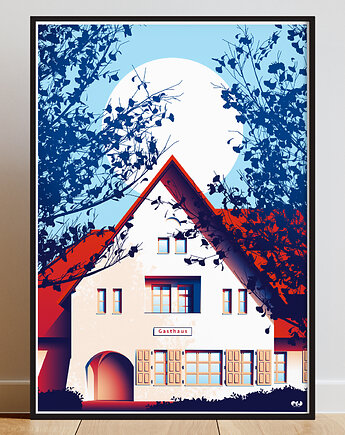 Plakat Gasthaus, OKO MI SKOKO