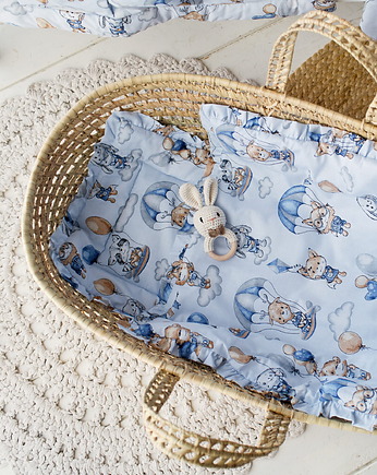 Kołderka Bezposzewkowa z Podusią Falbanki Bawełna 75x55 cm AVIA od BabyU, Sleepdo