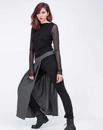 Pleated half-skirt, pudu
