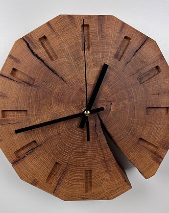 Drewniany zegar ścienny i stojący z litego dębu - premium, BooGoo