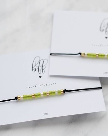 Zestaw BFF - bransoletki z alfabetem Morse'a, Le Boho Bleu