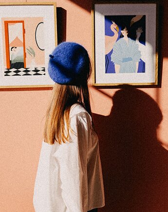 Beret handmade Cherry on Top, Bukla handmade