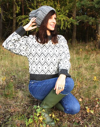 Czapka Alpine Alpaca beanie  wełna, Mademoiselle Patrini