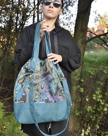 TORBA HOBO XXL - print, arabia, OKAZJE - Prezent na Dzień Kobiet