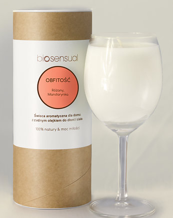 Świeca do masażu i aromaterapii OBFITOŚĆ 200g KIELICH, Biosensual