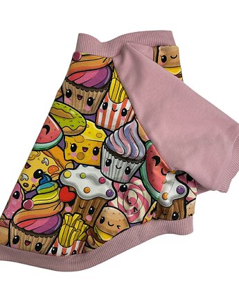 Bluza dla psa z raglanowym rękawem DONUT rozmiar M, Psia szafa