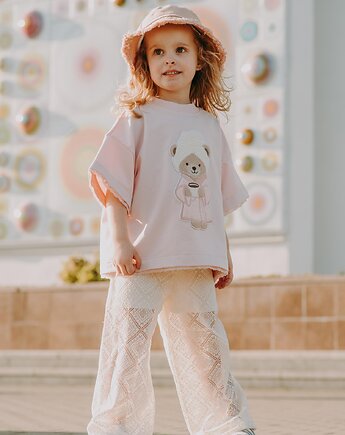 T-shirt oversize Sophie Teddy cream, BejbiStory