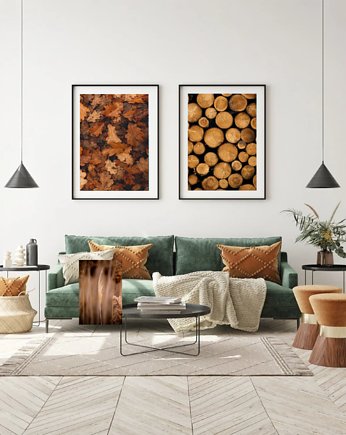 DWA PLAKATY natura krajobraz, black dot studio
