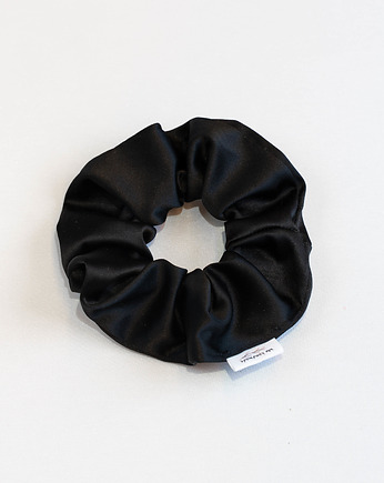 Scrunchie BLACK SATIN, wu handmade