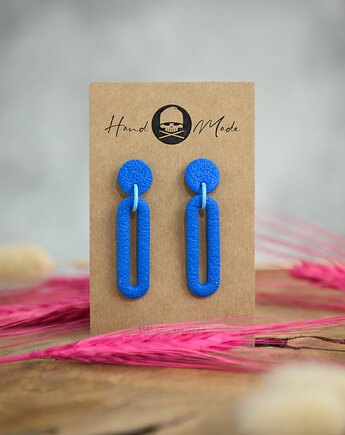 Kolczyki Emma - niebieskie, LaCzapaKabra.biju