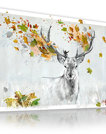 Obraz na płótnie   JELEŃ 120x80, LUdesign gallery