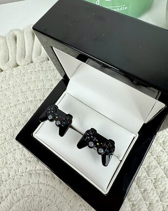 SPINKI DO MANKIETÓW koszuli PS4 PlayStation prezent dla gracza, AKADEMIA STYLU