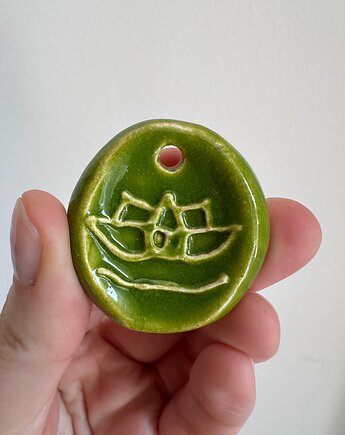 Kamień antystresowy, worry stone, gładzik, kciukowiec, Glina & Lina